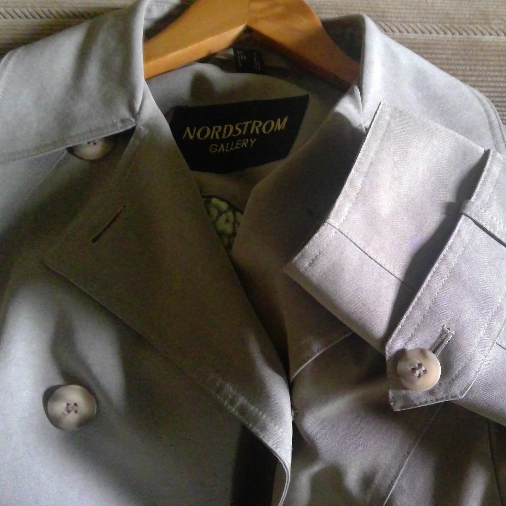 Nordstrom, trench coat, size 4, taupe color - Picture 4 of 4